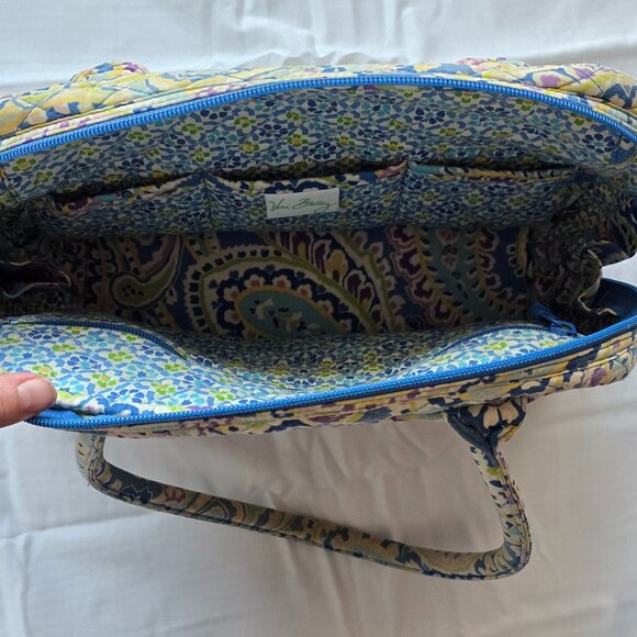 Vera Bradley Capri Blue Bowler Bag - Picture 6 of 7